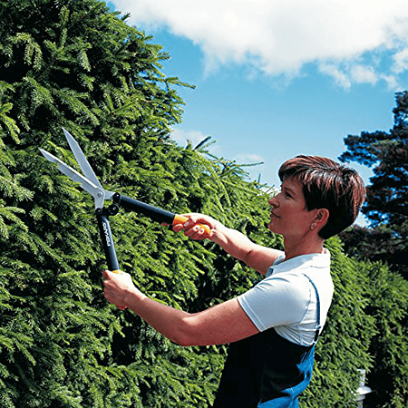 Foarfeca pentru gard viu Fiskars HS52, manere ergonomice, 544 mm, negru+oranj