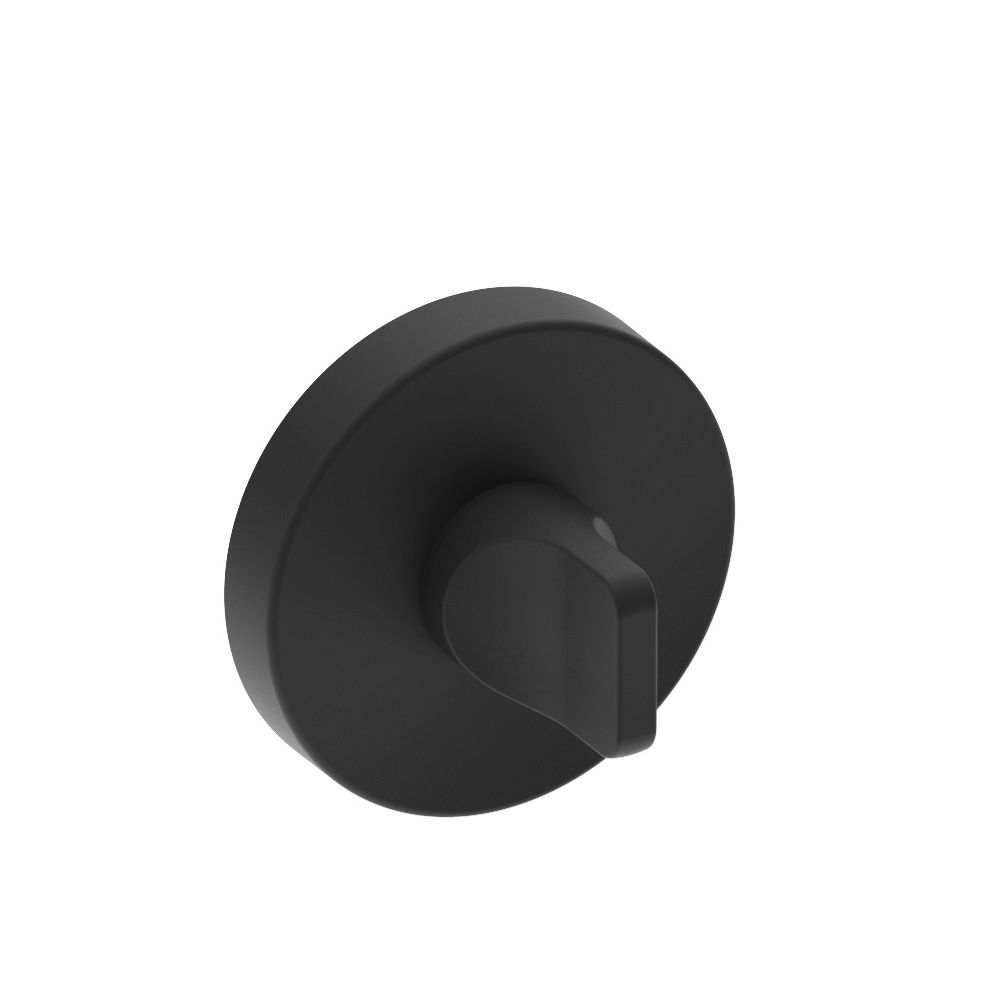 Rozeta pentru WC Gamet, rotunda, zamac, negru, 125 x 38 mm 125