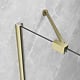 Cabina dus Radaway Essenza Brushed Gold KDJ, culisant, sticla 6 mm, Easy Cleen, 90 x 90 X 200 cm