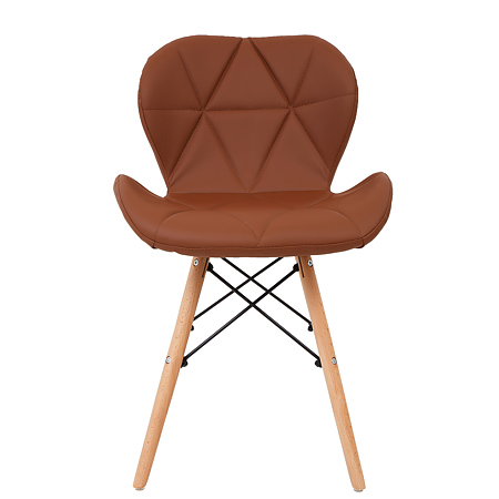 Scaun bucatarie / living Eliza, tapitat, piele ecologica, cadru de lemn, maro, max. 110 Kg., 73 x 47 cm Scaun bucatarie / living Eliza, tapitat, piele ecologica, cadru de lemn, maro, max. 110 Kg., 73 x 47 cm