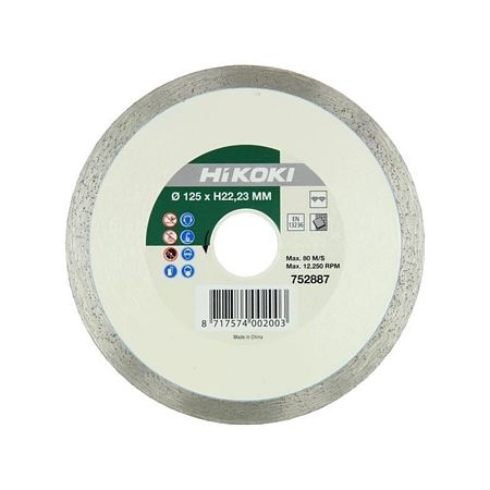 Disc Diamantat cu segment continuu pentru placi ceramice Hikoki 752886, 110 x 22.23 mm