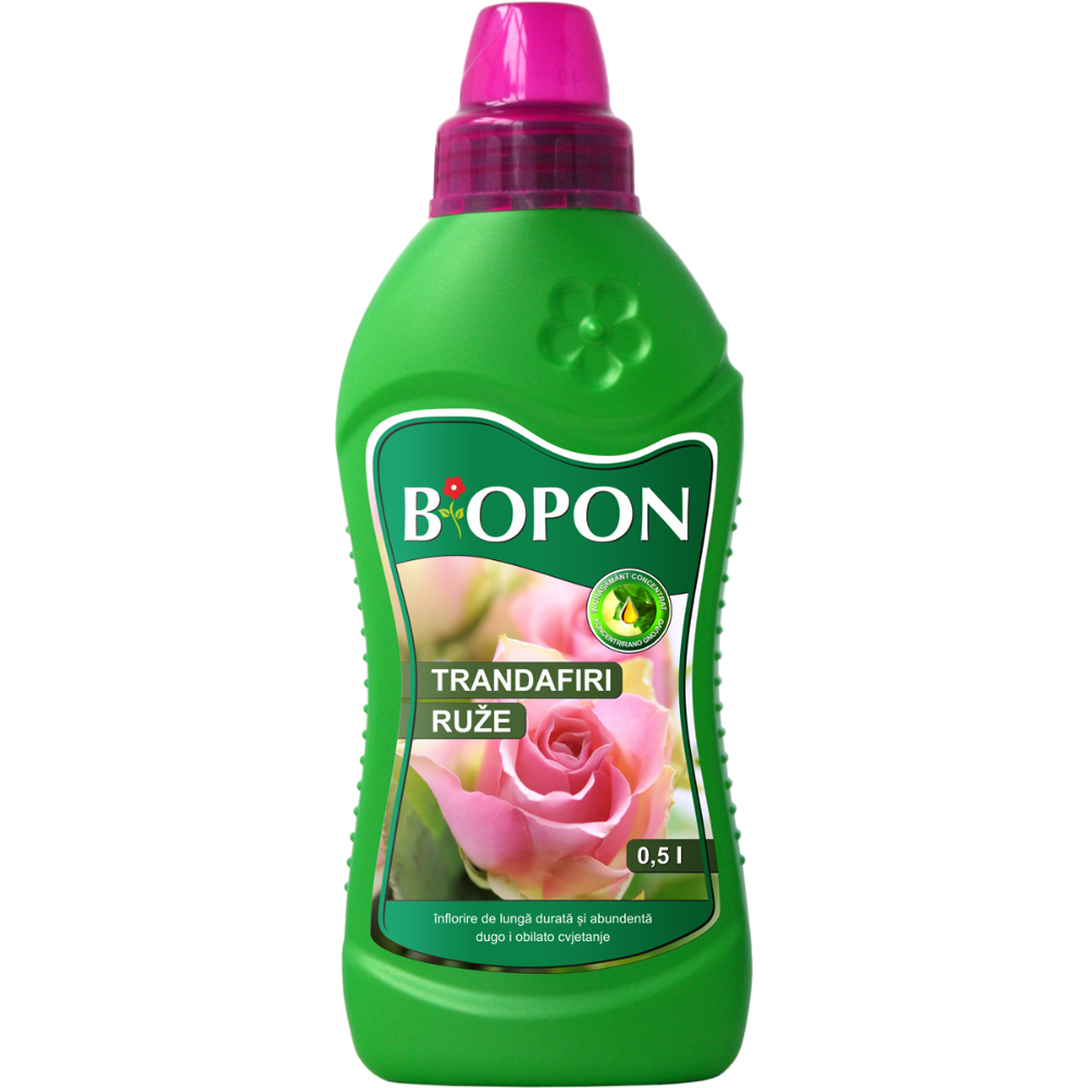 Ingrasamant Biopon, pentru trandafiri, 0,5 l