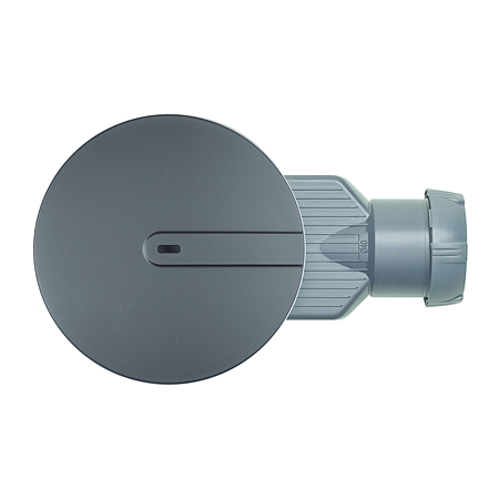 Capac tip DOM pentru sifon Wirquin SLIMPlus, din ABS, negru mat, Ø118 mm