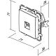 Priza date TEM CAT5E KS RJ45 8/8, titan, 71 x 71 x 38 mm