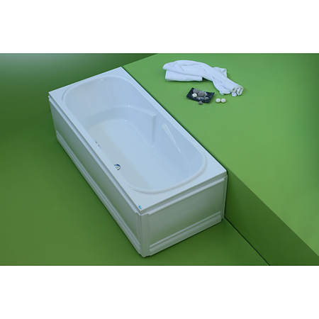 Cada baie dreptunghiulara Fibrex Favorit, acril, alb, 1800 x 800 x 400 mm