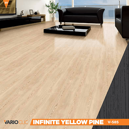  Parchet laminat 8 mm, pin infinite yellow, Varioclic V-585, clasa trafic AC4, 1.203,5x191,7 mm