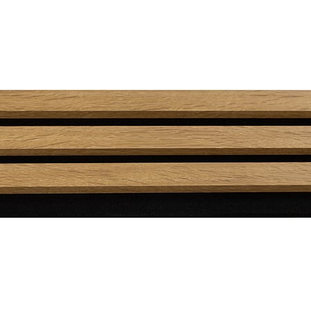 Panou riflaj acustic Stejar Lemon, MDF, suport feltru 8 mm, acustic, interior, 2600 x 144 x 20 mm