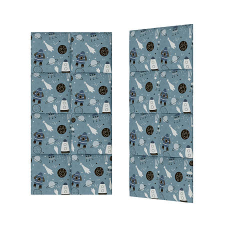 Panou decorativ tapitat, Kids Cosmo, patrat, 300 x 300 x 37 mm