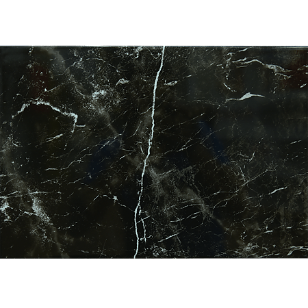 Faianta baie glazurata Pompei 1T, negru, lucios, aspect de marmura, 40 x 27.5 cm
