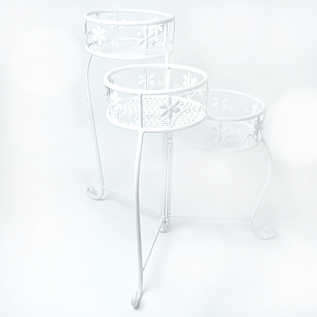 Set 3 suporti pentru flori, metal, 61 x 49 x 53 cm