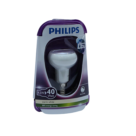Bec LED Philips E14, forma spot R50, 4.5 W