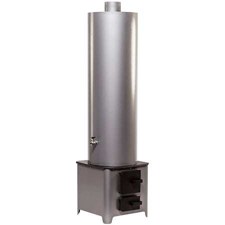 Ansamblu boiler cu focar economic Hausterm, FM, tabla zincata, 90 l, 5.5 kW