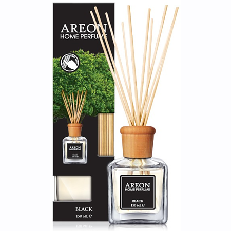 Odorizant cu betisoare Areon Home Perfume, Black, 150 ml