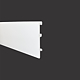 Plinta pardoseala Onix 80, polimer dur, rezistenta la apa, alb, 2200 x 80 x 16 mm