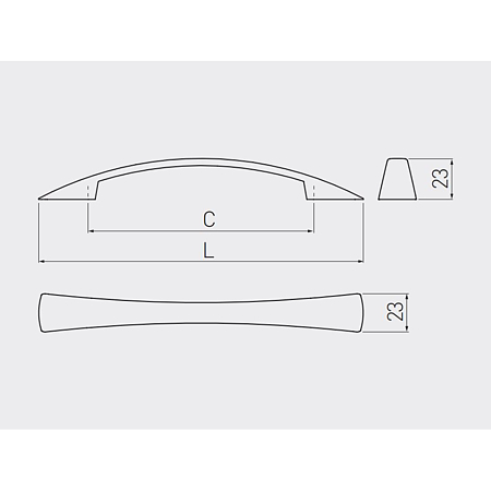 Maner WZH10, zamac, L 184 mm, 128 mm