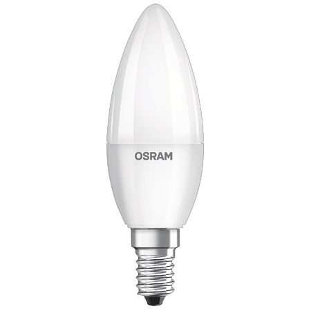 Set 10 Becuri LED A60 Osram, lumanare, E14, 5.7 W, 470 lm, lumina neutra 4000 K
