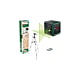 Nivela cu laser cu linii in cruce Bosch Quigo Green, autonivelare, stativ si 2 baterii AAA