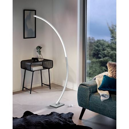 Lampadar Villa Franca, LED, metal, 19 W, gri, 20 x 20 x 150 cm