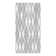Decor ceramica Kai Palazzo Diamond Grey, finisaj lucios, alb si gri, model geometric, 30 x 60 cm