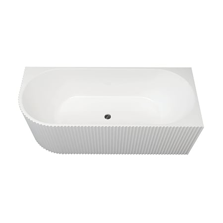 Cada baie freestanding Bali Sanotechnik, montaj dreapta, acryl, ovala, alb, 170 x 80 x 56 cm