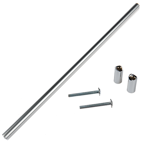 Maner cilindric otel D12 mm, 256 mm, crom mat