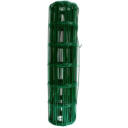 Plasa gard sudata plastifiata zincata, verde Europ, 2,2 mm x 100 x 50 mm x 1,8 m x 25 m