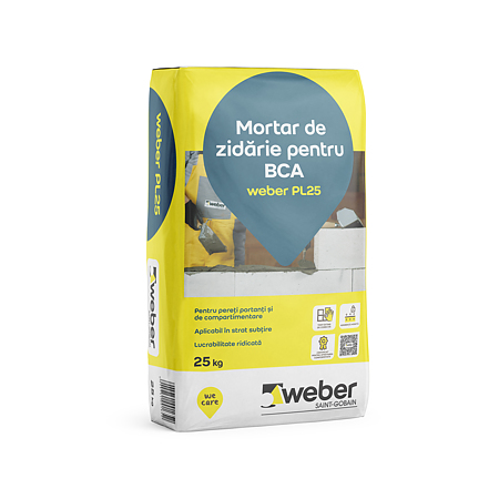 Adeziv pentru zidarie Weber PL25, interior/exterior, 25 kg 