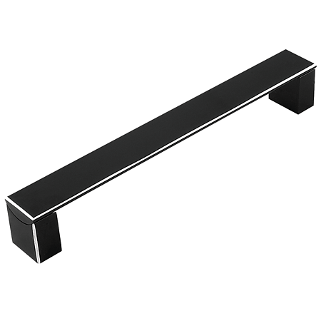 Maner aluminiu AA330B 96 mm, anodizat negru lucios