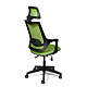 Scaun birou ergonomic verde Kronsit Verona, tapiterie textila, rotativ, reglabil pe inaltime, 59 x 51 x 130 cm