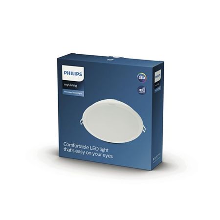 Spot Led integrat Philips Meson alb, 20 W, 1500 lm, 4000 K, D 19 cm