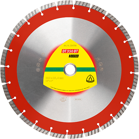 Disc Diamantat pentru beton Klingspor DT 350 BT Extra, 350 x 3 x 25.4 mm
