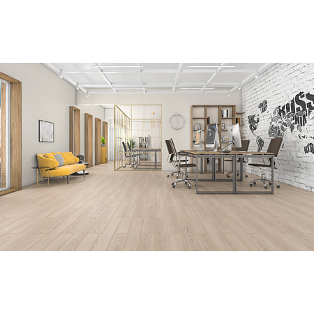 Parchet laminat 10 mm Kastamonu FN018, nuanta deschisa, stejar sand, clasa de trafic 32, fold-down, 1205 x 159 mm