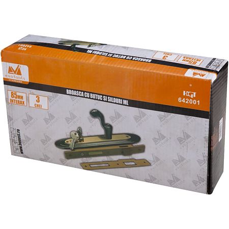 Broasca cu cilindru si silduri MS EvoTools, crom, 85 mm
