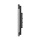 Panou intrerupator simplu Livolo VL-P701-2B, sticla securizata, negru