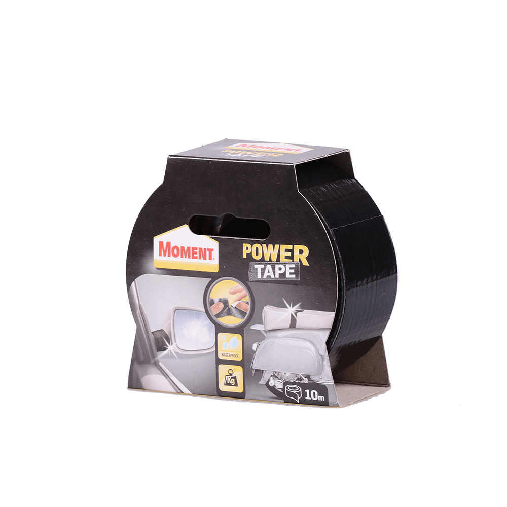 Banda adeziva pentru reparatii, Moment Power Tape, negru, 48 mm x 10 m