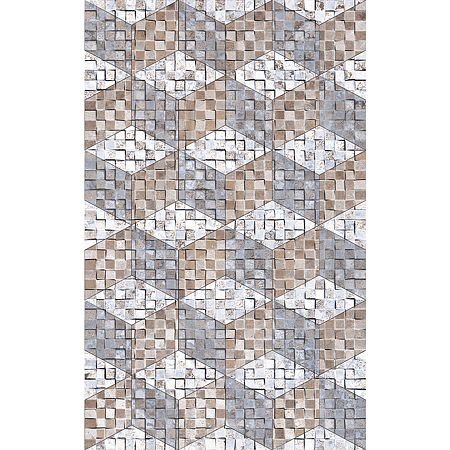 Faianta decorativa Kai Ceramics Orion Rhomb, alb, model romburi, grosime 8 mm, dreptunghiulara, 25 x 40 cm
