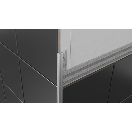 Profil colt exterior pentru faianta, S21, Set Prod, PVC tare, natur, 2,5 m