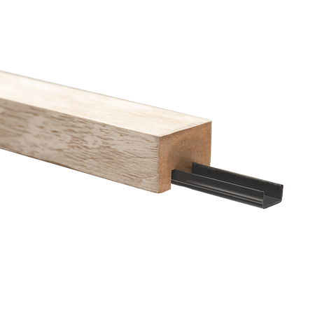 Riflaj, MDF, stejar andenes, tip montare cu profil de montaj, 2800 x 30 x 20 mm