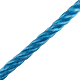 Franghie din polipropilena, rasucita, 14 mm, albastru