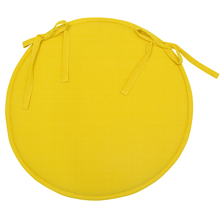 Perna pentru scaun, Passion, galben, rotunda, 40x2 cm, bumbac