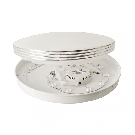 Plafoniera pentru baie Bravo 42685, metal, 1 x LED, 20W, argintiu, diametru 39 cm