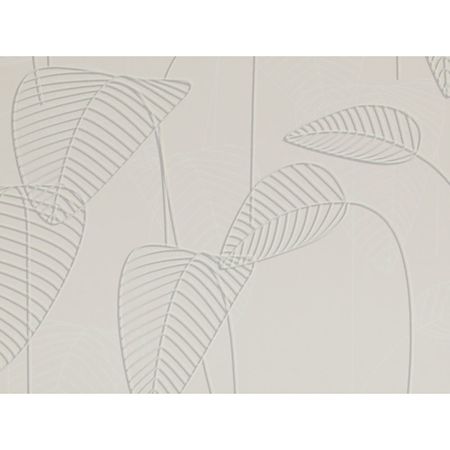 Tapet vinil Stitch 219054, alb, model frunze, 10 x 0.53 m