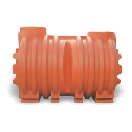 Rezervor apa cilindric subteran Valrom StockKit, 5000 l, 2 guri, fara capac, 2765 x 1930 x 1760 mm