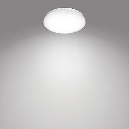 Plafoniera Philips CL202 EC RD, plastic, LED, 6 W, alb, 22 x 5 cm Plafoniera Philips CL202 EC RD, plastic, LED, 6 W, alb, 22 x 5 cm