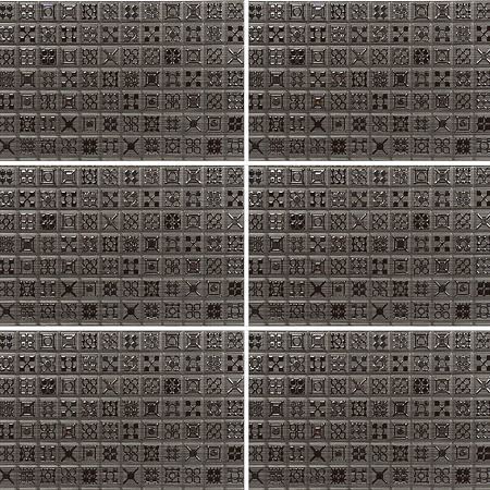 Faianta decorativa Calypso, finisaj mat, maro, model geometric reliefat, 40 x 27.5 cm