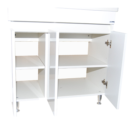 Mobilier baie Badenmob Seria 286, baza cu lavoar, MDF/PAL, alb, 100 x 43 x 81 cm