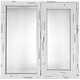 Fereastra PVC 4 camere, alb, 100x100 cm (LxH), dreapta