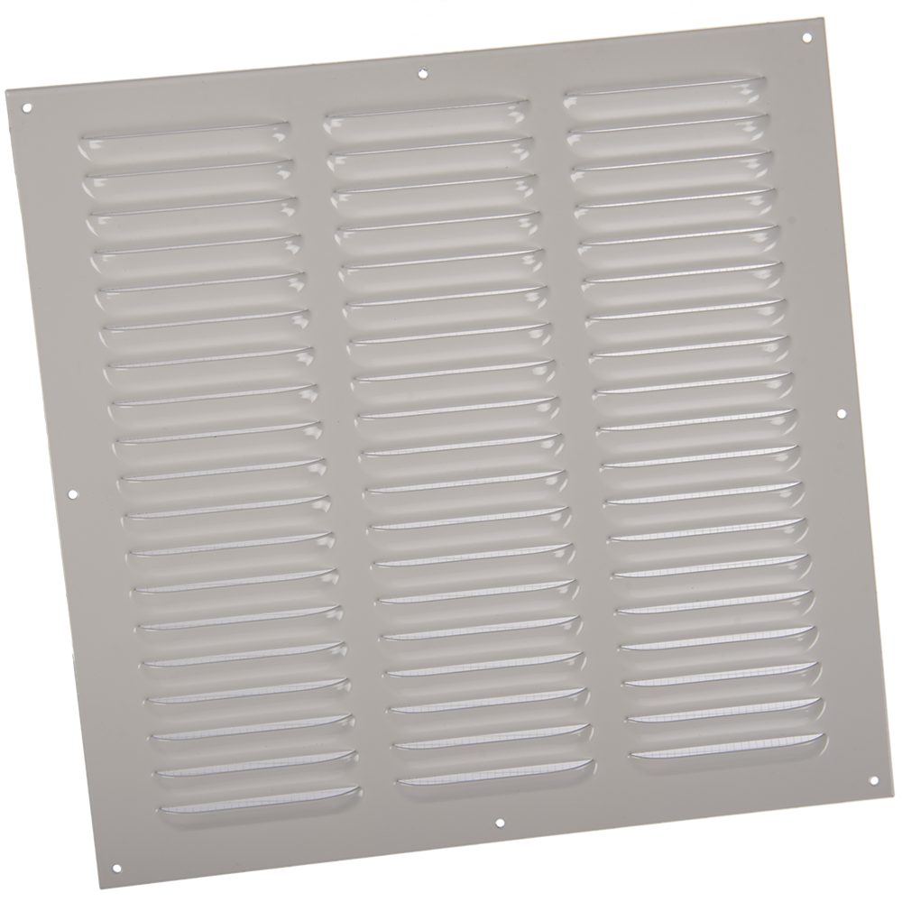 Grila metalica Vents, otel, alb, 305 x 300 mm 300