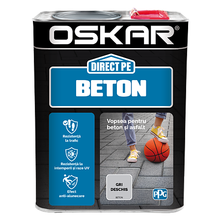 Email Oskar Direct pe beton, gri deschis, interior/exterior, 2,5 l 