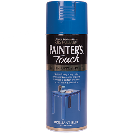 Vopsea spray decorativa Rust-Oleum Painter`s Touchs, albastru, lucios, interior/exterior, 400 ml